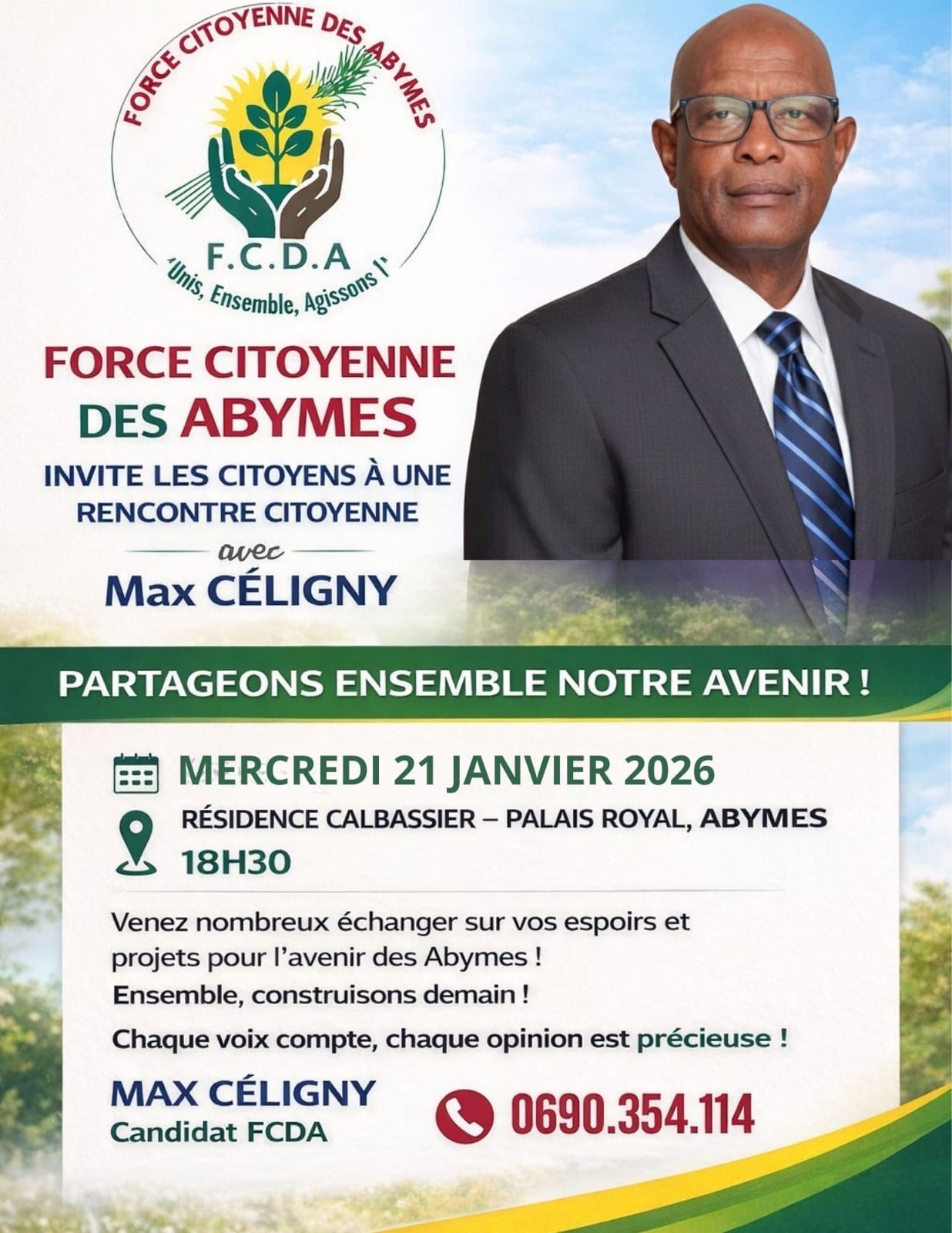 Flyer événement FCDA