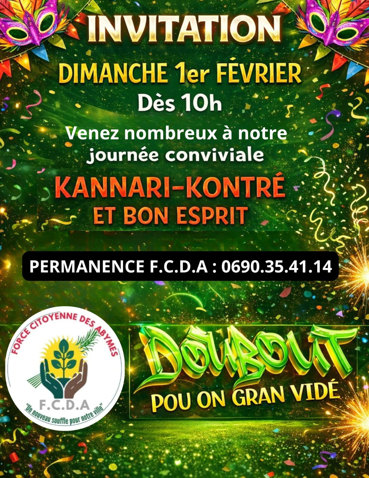 Flyer événement FCDA
